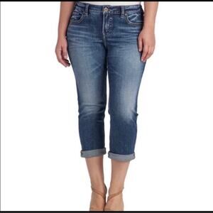 Silver Jeans Aiko Mid Capri denim stretch jeans mid rise women’s size 25